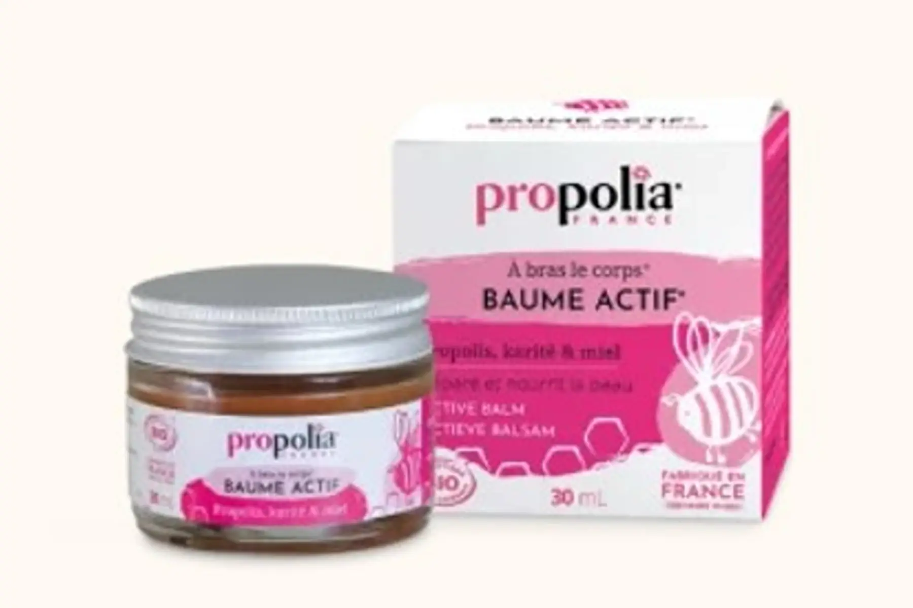 Baume Actif® certifié Bio Propolis, Karité & Miel
