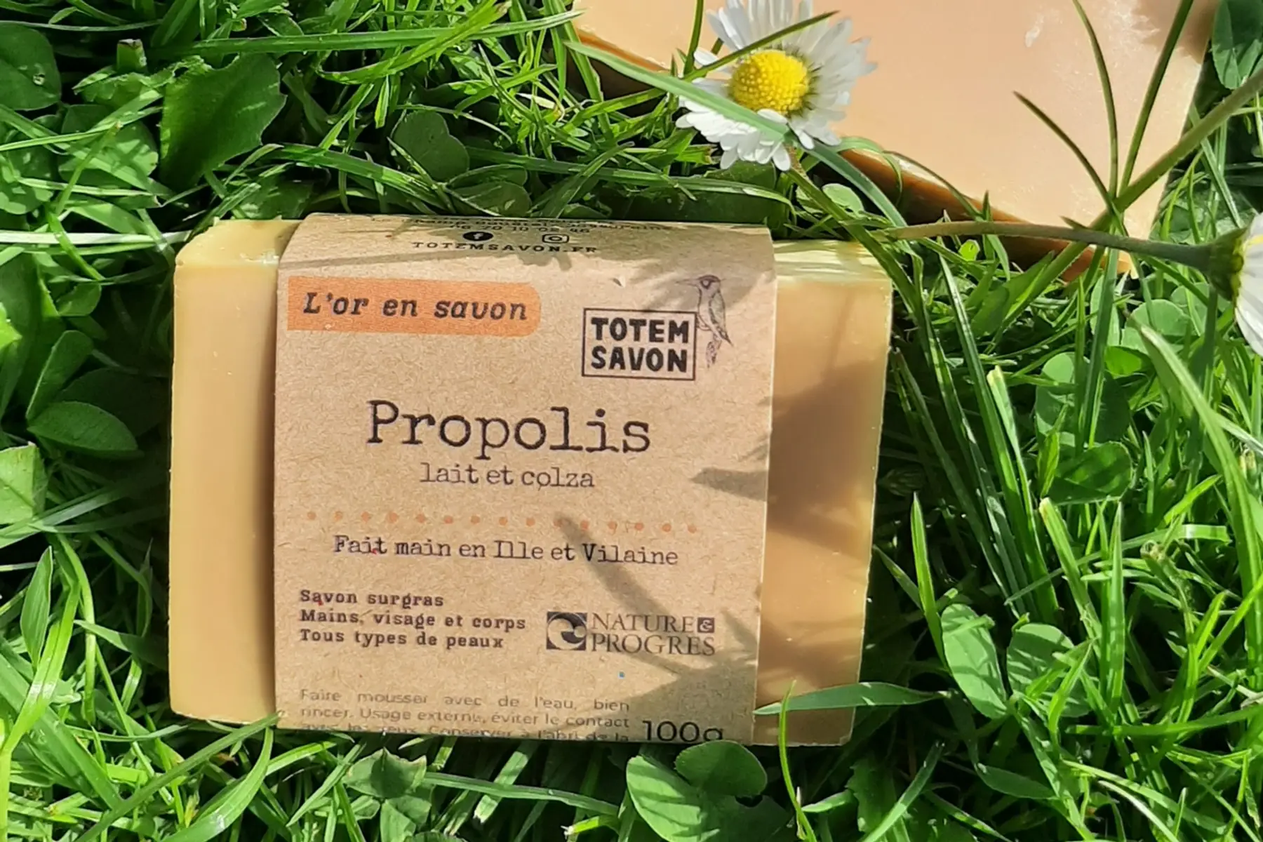 savon Propolis, 100g, Nature et Progrès