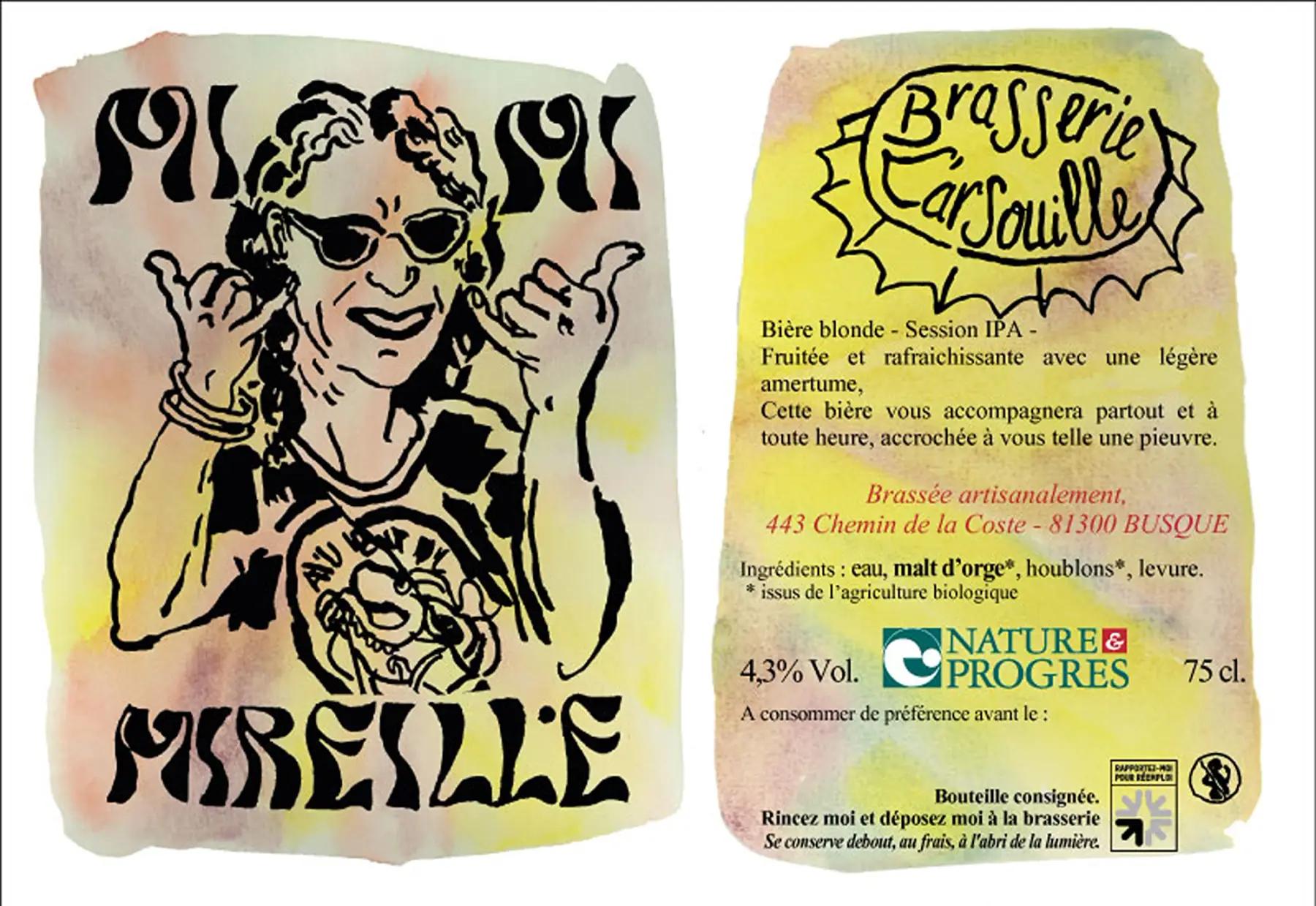 Mireille - session IPA – blonde, légère et houblonnée - 4,3%