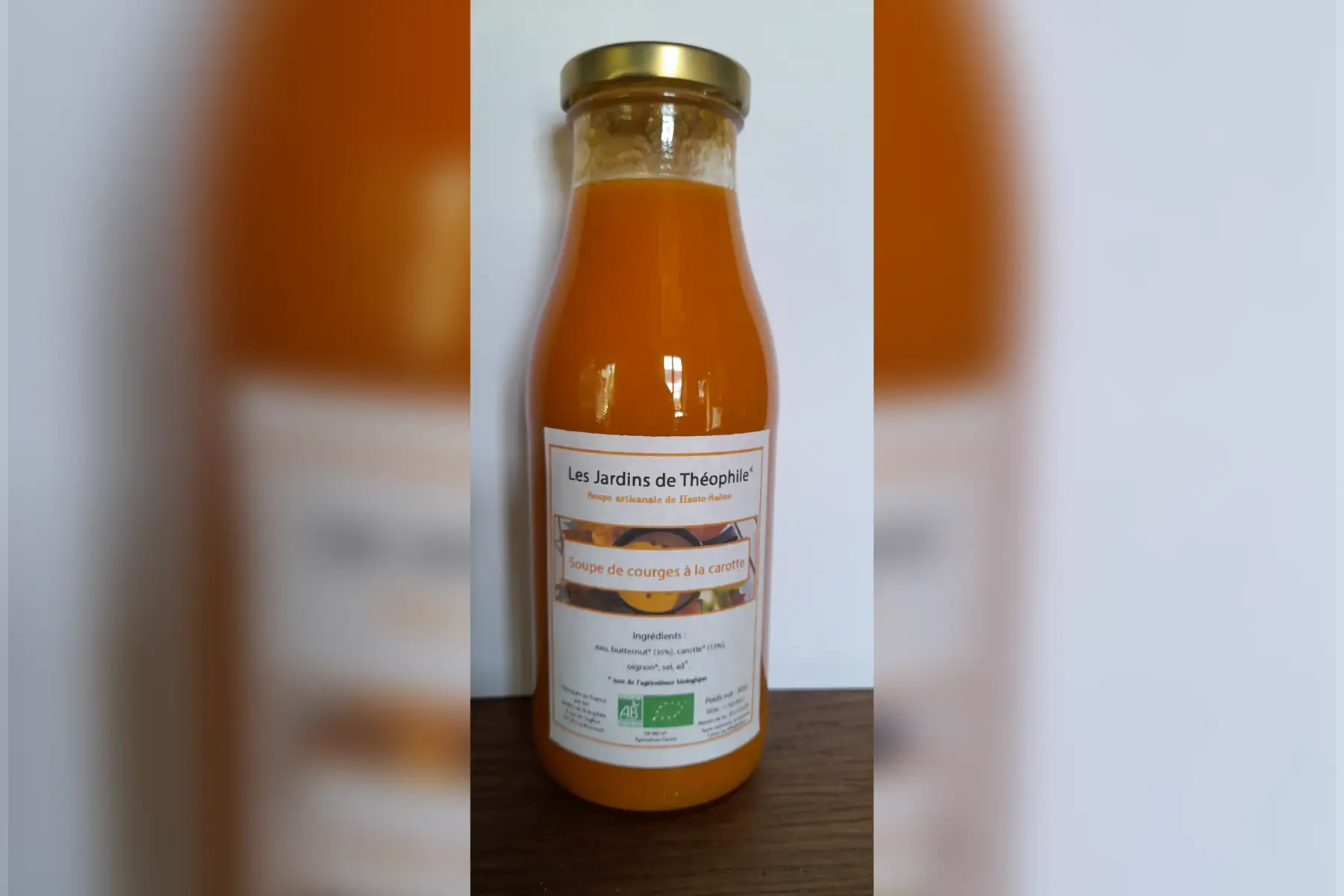 soupe de courge à la carotte