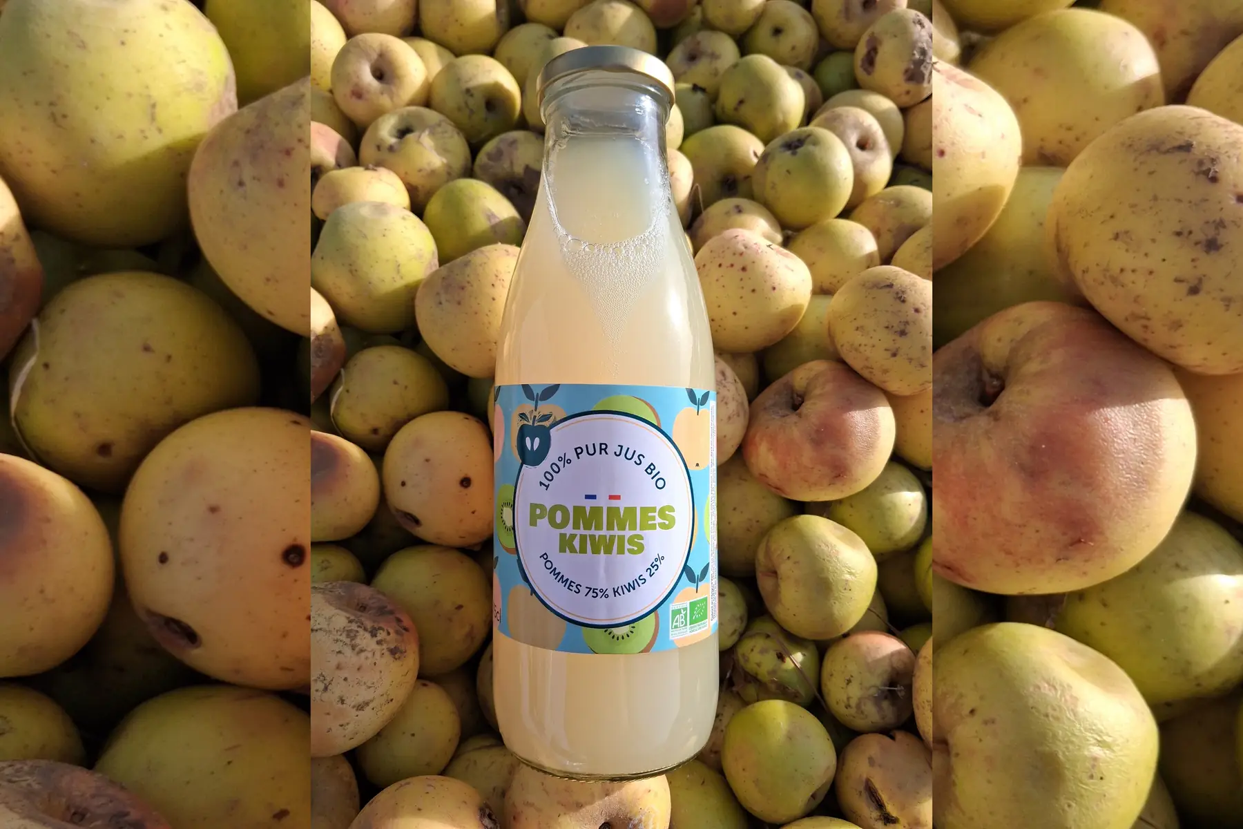 jus pomme-kiwi bio 75cl