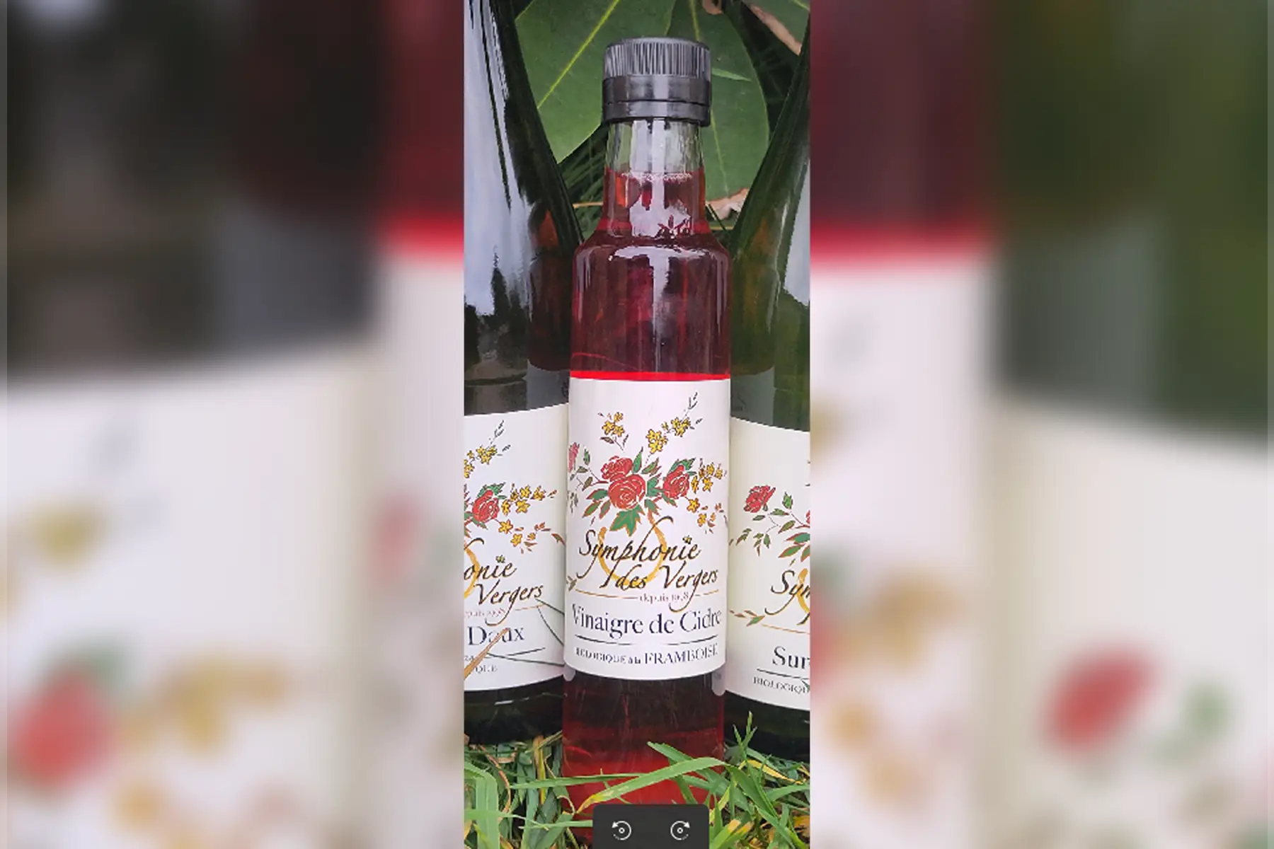Vinagre de cidre à la framboise