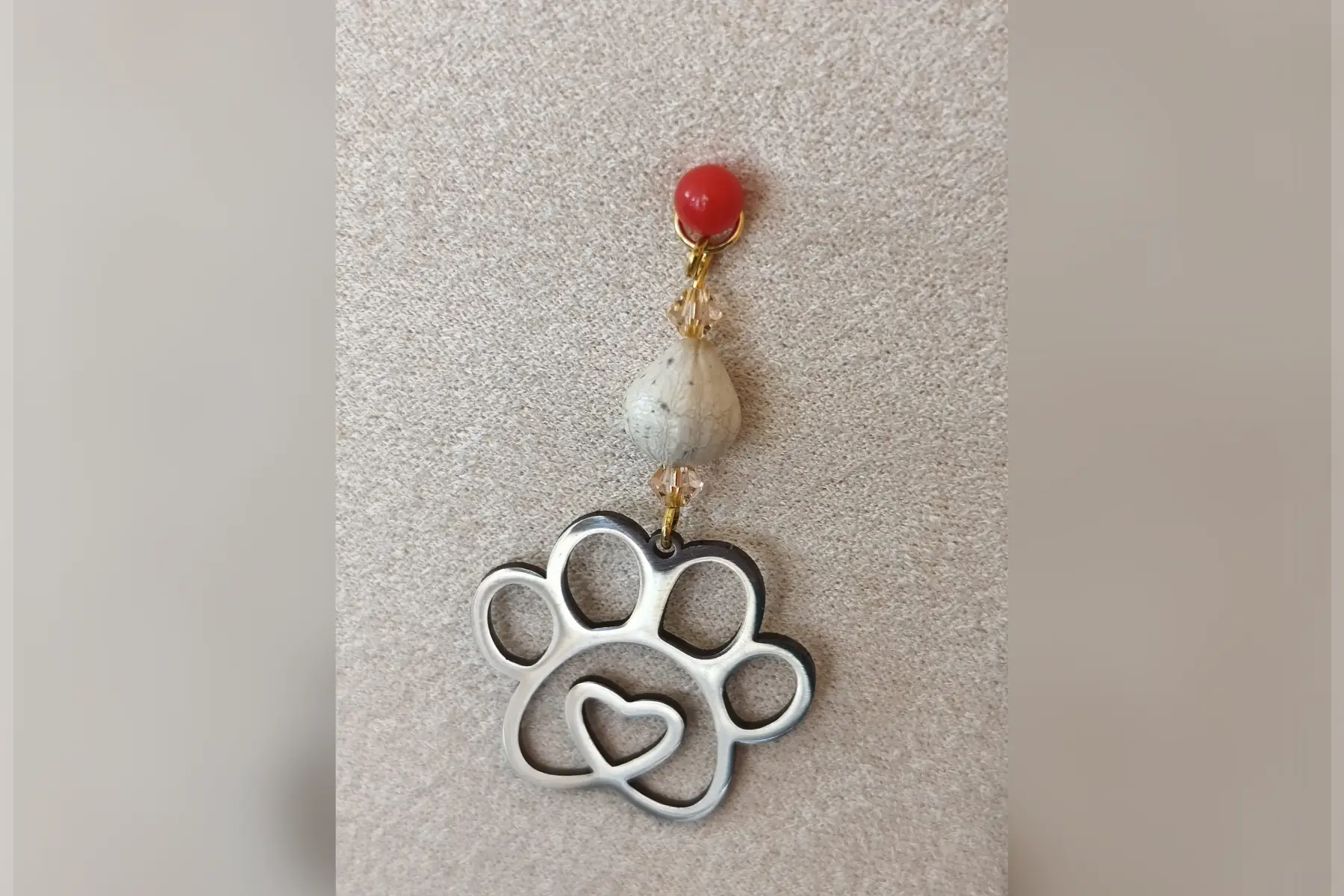 Pendentif coeur en patoune