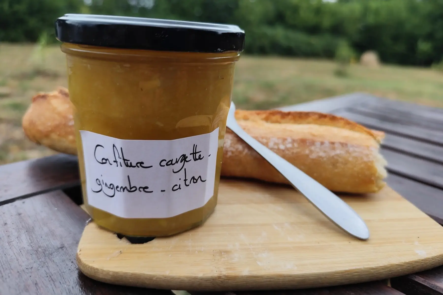 Confiture courgette, citron, gingembre
